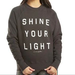 Spiritual Gangster Shine your light sweatshirt NWT